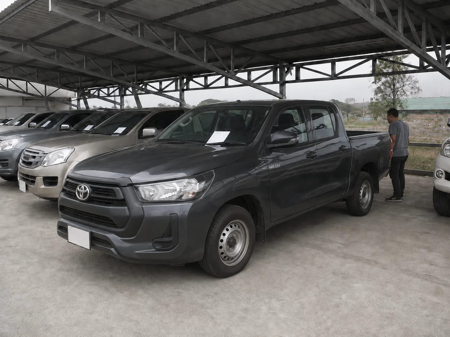 2020 Toyota Hilux Revo 2.4 Prerunner — กระบะ 4 ประตู, on the lot at Yontrakit Pak Nam Pho